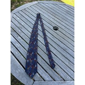 Addiction Navy Guitars Novelty Print Musicians Bands Polyester‎ Classic Tie
